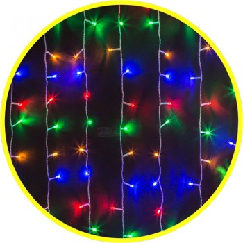Гирлянда светодиодная Navigator занавес 1,5*1,5м 288LED 8 режимов IP20 RGB