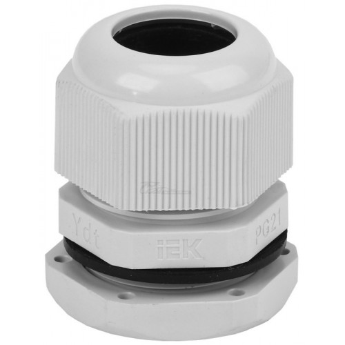 Кабельный ввод PG-21 d15-18 IP54 серый ИЭК