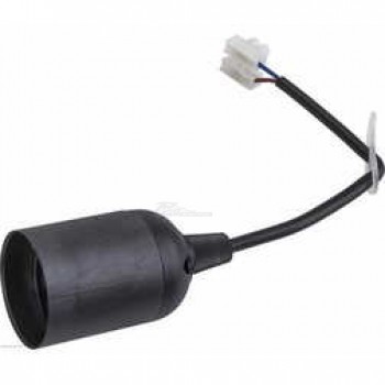 Патрон Е27 подвесной с клеммной колодкой черный Universal