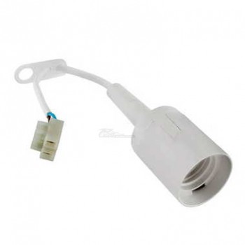 Патрон Е27 подвесной с клеммной колодкой белый Universal