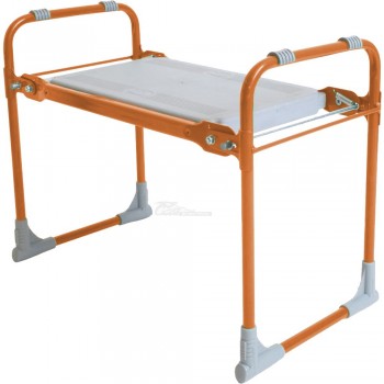 Скамейка-перевертыш садовая складная 56х30х42,5см оранжевая Nika