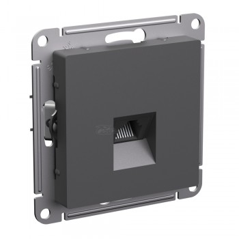 Розетка Atlasdesign RG45 5Е базальт