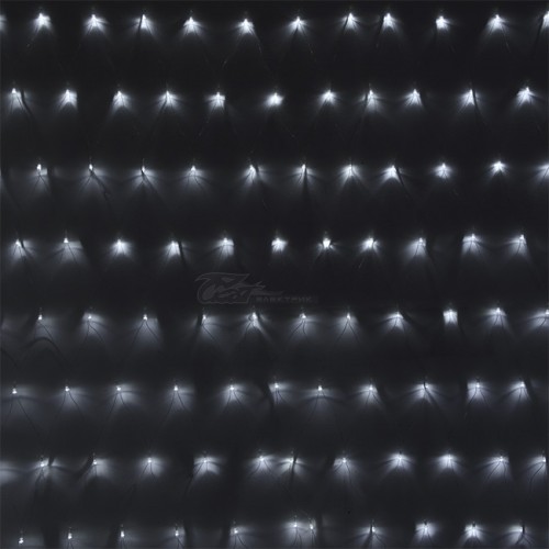 Гирлянда светодиодная Funray ML-144W сеть 1,5*1,5м 180LED 8режимов IP20 холодный свет