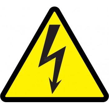 Знак "Опасность поражения электрическим током" (молния) 100мм IEK