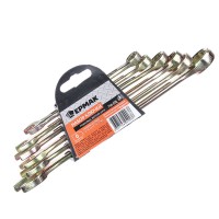 Набор ключей рожково-накидных 6предм.8-17мм желтый цинк ЕРМАК