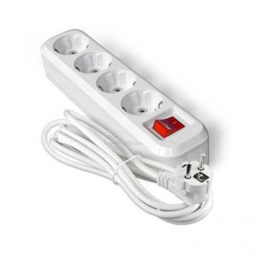 Удлинитель Universal S-304 4роз 2м с/з+вык 16А IP20 (ПВС 3*1)