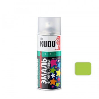 Эмаль KU-1203 флуоресцентная светоотражающая зеленая 520мл