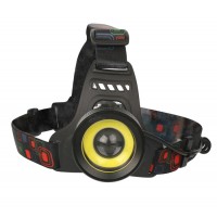 Фонарь налобный Ultraflash E1335 4Вт+COB 2Вт, 2*18650, фокус