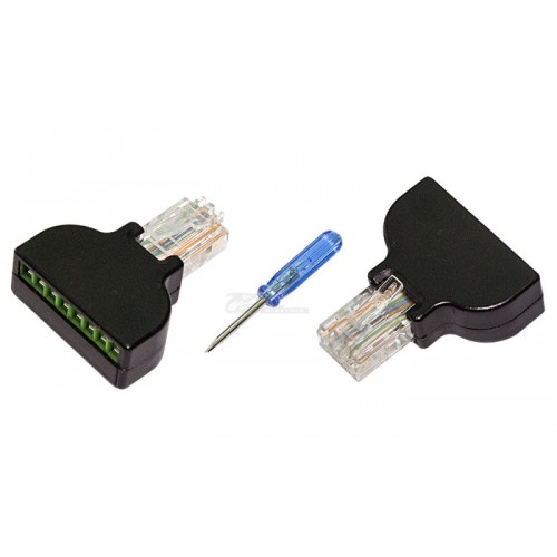 Штекер RJ-45 8Р-8С с клеммной колодкой REXANT