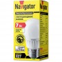 Лампа светодиодная диммируемая DIM G45 7W E27 220V 4000K Navigator