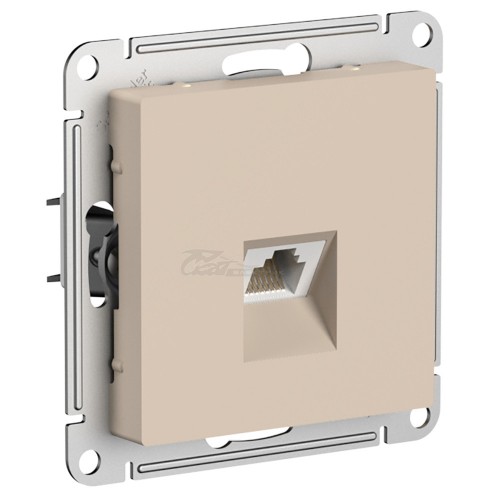 Розетка Atlasdesign RG45 5Е песочный