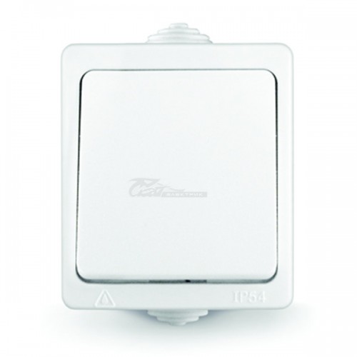 Выключатель Аллегро 1кл. белый 10А IP54 Universal