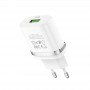 Сетевое зарядное устройство Hoco C12Q QC 3.0 белый 18W