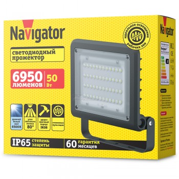 Прожектор светодиодный NFL-02  50W 6500k IP65 LCT Navigator