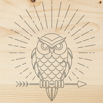 Доска для выжигания "Сова"