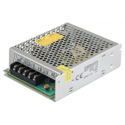 Блок питания импульсный (драйвер) 220В / 12v 3,3А = 40W IP20 Jazzway