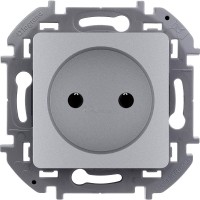 Розетка 1м б/з 16А алюминий Legrand INSPIRIA