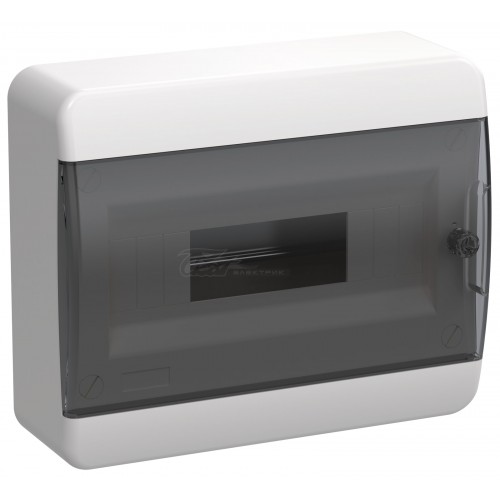 Корпус пластиковый ЩРН-П,12 модулей навесной черн. прозр. дверь IP41 TEKFOR IEK