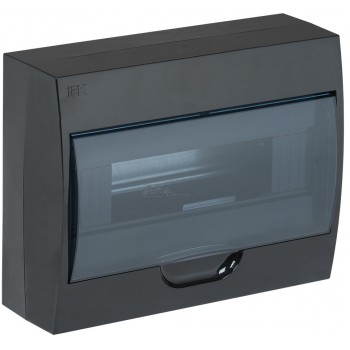 ЩРН-П,12 модулей навесной черный пластик ИЭК