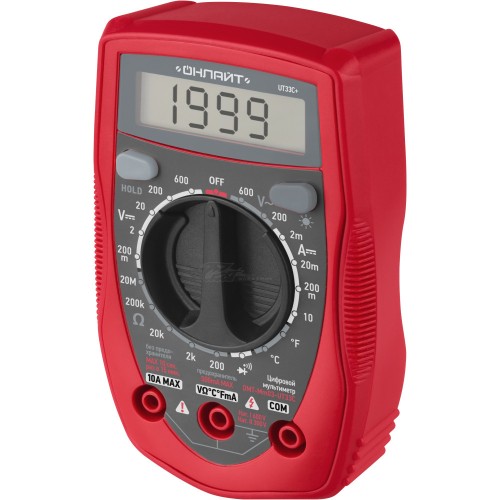 Мультиметр Онлайт UT33C+ (измер. температуры+прозвонка) портативный