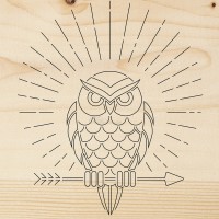 Доска для выжигания "Сова"