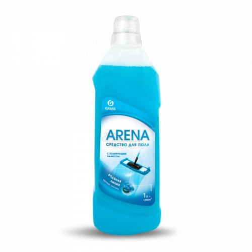 Средство для пола Arena с полирующим эффектом водная лилия 1л Grass