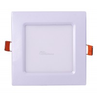 Светильник PPL-S 6W 4000K IP40 120мм встр/квадр белый Jazzway