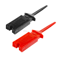 Зажим для тестера "Пинцет" 50мм REXANT (красный + черный)