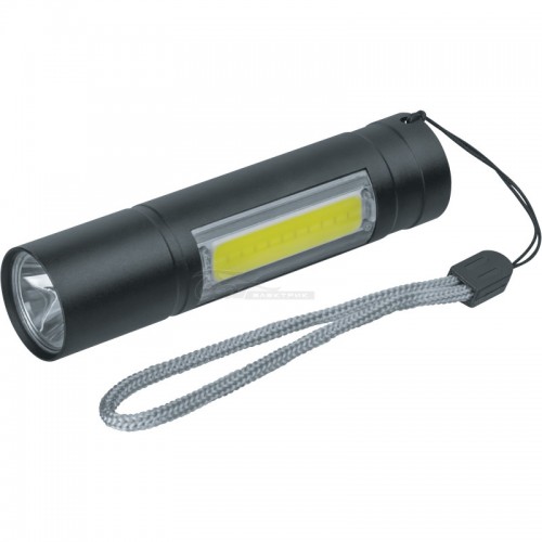 Фонарь Navigator брелок LED 1W+COB 3W 3режима алюм. microUSB