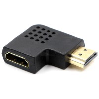 Переходник гн HDMI - шт HDMI угловой горизонтальный (левый изгиб)