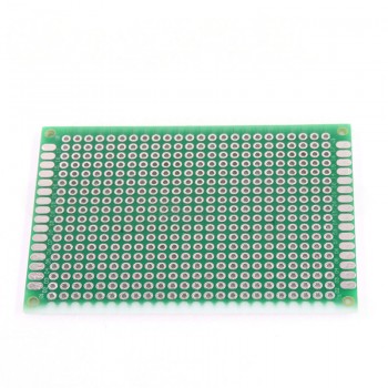 Плата макетная под пайку 50х70мм двухсторонняя зеленая