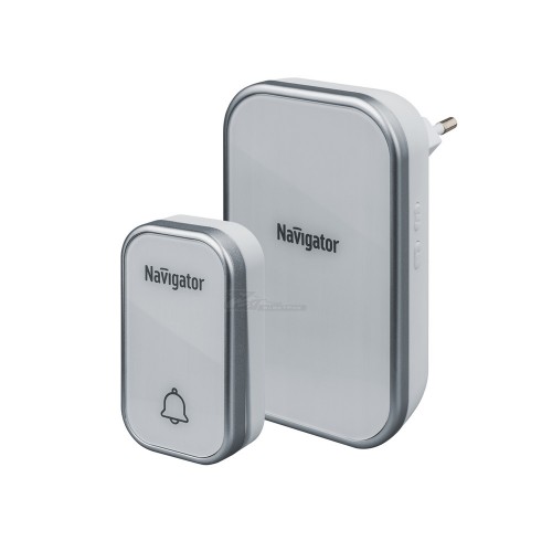 Звонок беспроводной D-AC03 в розетку 220В белый Navigator