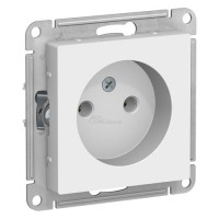 Розетка Atlasdesign 1мест. б/з белая 16А