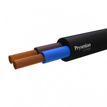 Провод ПВС 2х0,75 черный Prysmian ГОСТ+