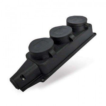 Колодка Универсал 3РР с/з с заглушками каучук IP44