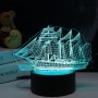Ночник Camelion NL-404 светодиодный "Корабль" 15х17см, 3Вт, RGB, USB