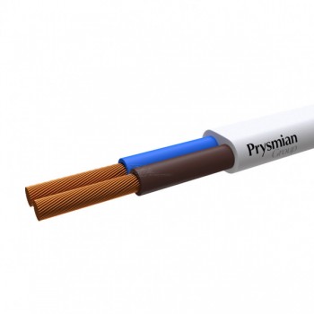 Провод ШВВП 2х0,5 белый Prysmian ГОСТ+