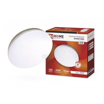 Светильник светодиодный DECO Ночное небо 36Вт 230В 6500К 2340лм 350х55мм IN HOME