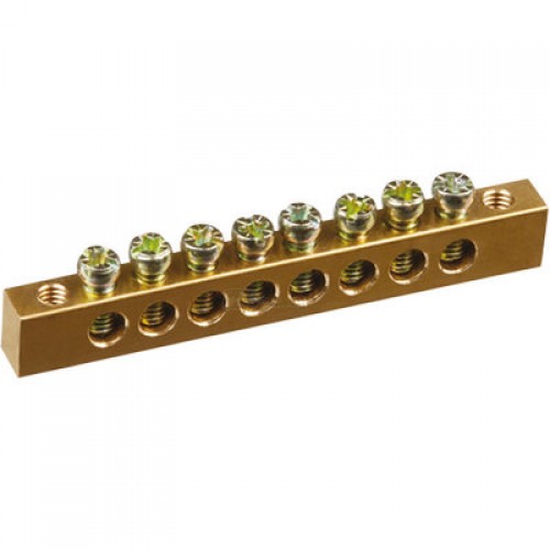 Нулевая шина 6х9 (8/2) крепеж по краям Navigator Нулевая шина 6х9 (8/2) крепеж по краям Navigator