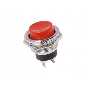 Кнопка металл 220V 2А (2с) (ON)-OFF d16.2 красная REXANT
