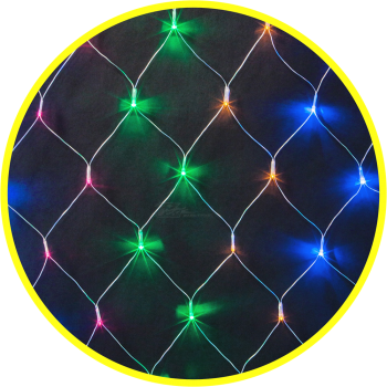 Гирлянда светодиодная Navigator сеть 1,5*1,5м 156LED 8 режимов IP20 RGB