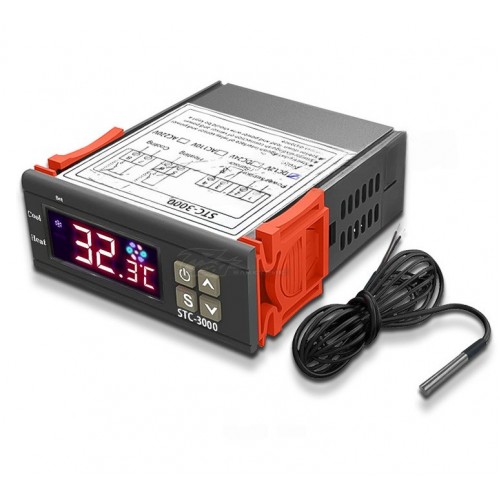 Термостат STC-3000 110-220V 2х10A (-50...+99 °C)