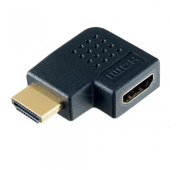 Переходник шт HDMI-гн HDMI угловой горизонтальный Perfeo A7011