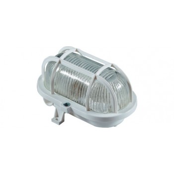 Светильник под лампу Е27 НПБ 03-60-003 60W E27 ЕВРО ПСХ с решеткой IP54 белый Владасвет