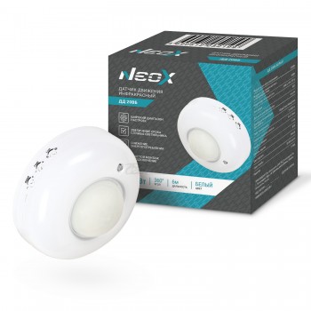 Датчик движения ДД20ВБ 1200Вт 360гр. 6м IP33 белый NEOX