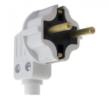 Вилка сетевая В16-001 с/з угловая БЕЛТИЗ