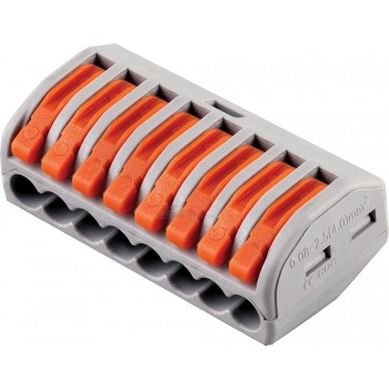 Клемма 222-418 с рычагом 0,08-2,5мм2 СМК STEKKER