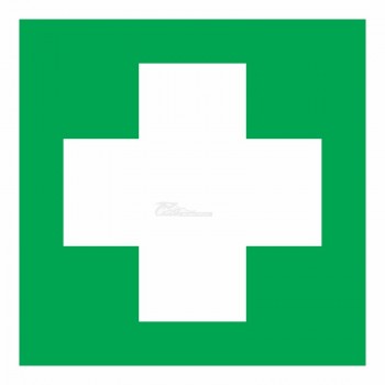 Знак "Аптечка первой медицинской помощи" 100*100мм