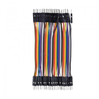 Перемычки 40шт д/макетных плат 10см М-М (штекер-штекер) 2,54мм