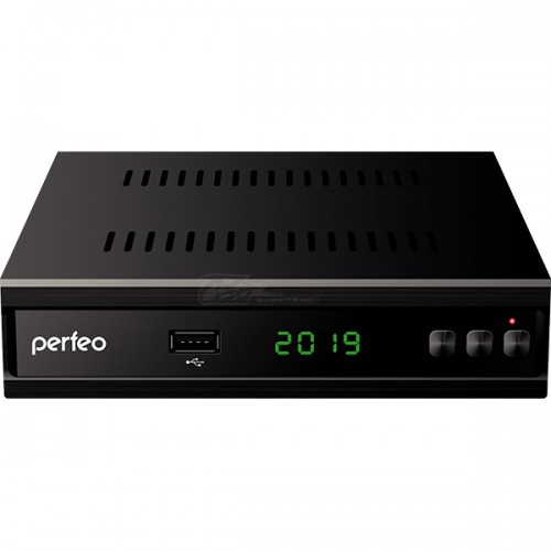 Цифровая приставка Perfeo MEDIUM DVB-T2/DVB-C DolbyDigital, 2 USB, IPTV, HDMI, обучаемый ПДУ